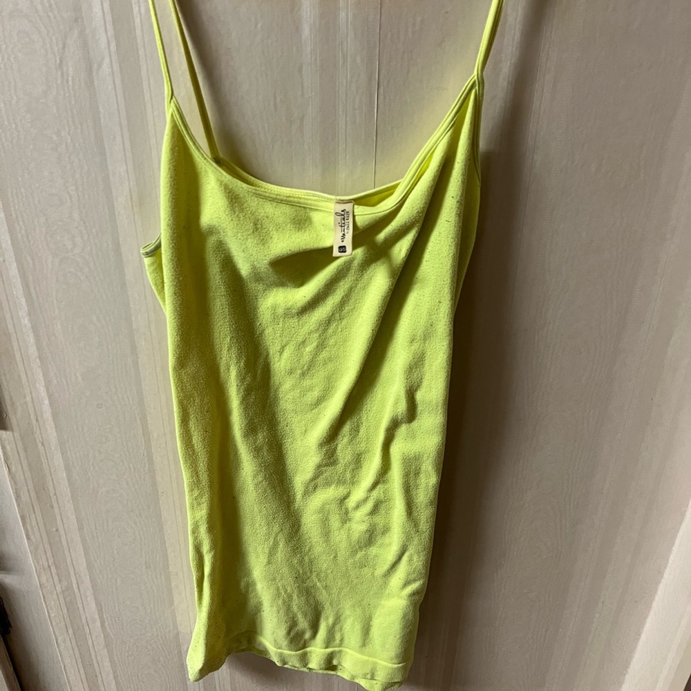 Full Tilt brand neon yellow/green cami tank top. 0/S. One size fits all.
